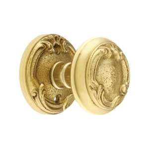 Lafayette Rosette Set with Lafayette Door Knobs Passage in Unlacquered 
