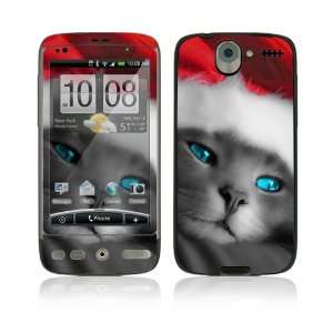  HTC Desire Skin Decal Sticker   Christmas Kitty Cat 