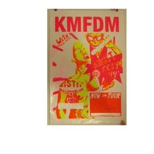  KMFDM silk screen Poster Allen Jaeger Jr Jr. Everything 