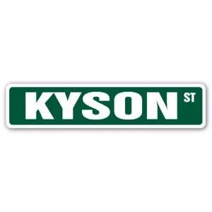  KYSON Street Sign name kids childrens room door bedroom 
