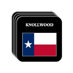 US State Flag   KNOLLWOOD, Texas (TX) Set of 4 Mini Mousepad Coasters