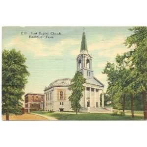   Postcard First Baptist Church Knoxville Tennessee 