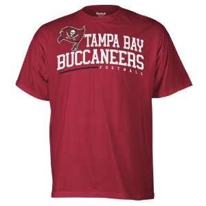  Tampa Bay Buccaneers Arched Horizon Red T Shirt Sports 