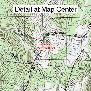  USGS Topographic Quadrangle Map   Canaan, New York (Folded 