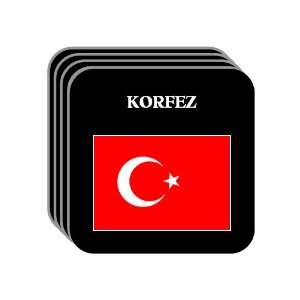  Turkey   KORFEZ Set of 4 Mini Mousepad Coasters 