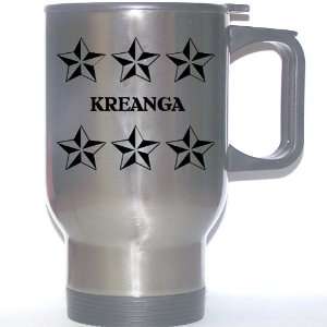  Personal Name Gift   KREANGA Stainless Steel Mug (black 