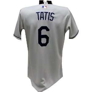  Fernando Tatis #6 2007 Dodgers Game Used Road Grey Jersey 