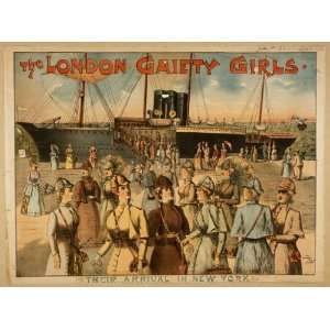  Poster The London Gaiety Girls 1891