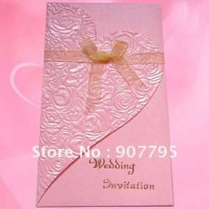 classic elegant romantic wedding invitation card wedding card bowknot 