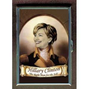 HILLARY CLINTON THE RIGHT MAN ID Holder, Cigarette Case or Wallet 