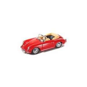  1961 Porsche 356B Cabriolet 1/24 Red Toys & Games