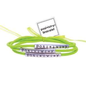  Green Positivity Bracelet   Set of 3 Jewelry