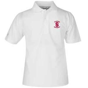  Stanford YOUTH Unisex Pique Polo Shirt (White) Sports 
