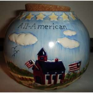    Americana All American Ceramic pot with lid