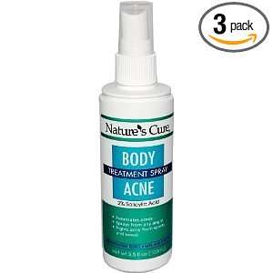  Natures Cure Body Acne Treatment Spray   3.5 fl oz (Pack 