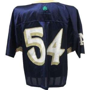  Notre Dame #54 Game Used 2002 04 Navy Lacrosse Jersey w 