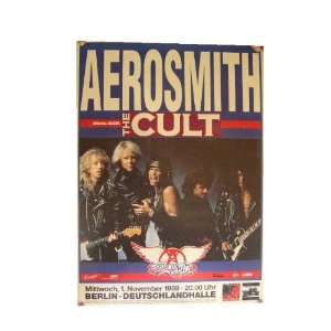 Aerosmith Concert Poster The Cult 1989 Berlin