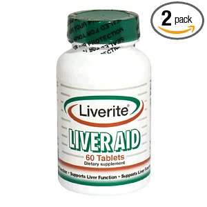  Liverite Liver Aid, Tablets, 60 tablets (Pack of 2 