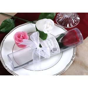  Long Stem Rose Candle in Showcase Cylinder Box with Ribbon 