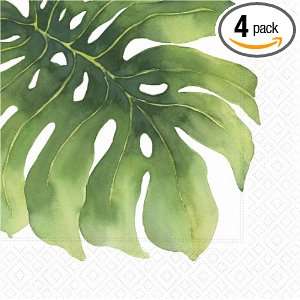 Design Design Oasis Flower Leaf Lunch Napkin, 20 Count Packages (Pack 