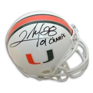   Portis Autographed University of Miami Mini Helmet