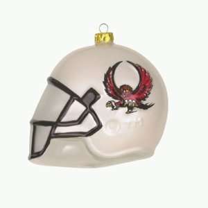  Temple Owls NCAA Glass Football Helmet Ornament (3 