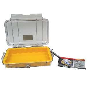  New   Pelican 1040 Micro Case, Clear Top Yellow   1040 027 