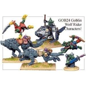   28mm Fantasy   Goblins Goblin Wolf Rider Characters (4) Toys & Games