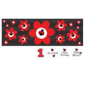  Creative Converting Ladybug Fancy Giant Party Banner with 