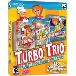  TURBO TRIO WINDOWS VISTA COMPUTER GAME PC CD TURBO PIZZA TURBO 
