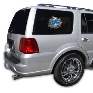 Detroit Lions ShatteredAuto Decal (8 x 6 Inch)  Sports 