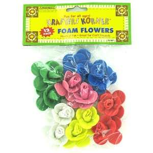   Bulk Buys CC381 Foam Flwrs 12 Ast Color   Pack of 96 Toys & Games