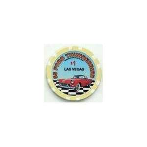  Classic Cars $1 Poker Chips, Set of 50