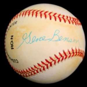 com Gene Benson Autographed Baseball   Negro League Star Onl Psa dna 