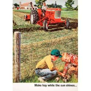  1965 Ad Allis Chalmers Tractor Farming Equipment Machinery 