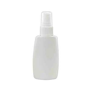  Tapered Oval Spray Bottle   Custom, empty 2 oz. white spray bottle 