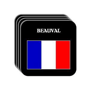 France   BEAUVAL Set of 4 Mini Mousepad Coasters