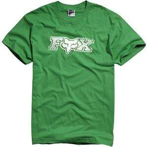  Fox Racing Outta Here T Shirt   2X Large/Green Automotive
