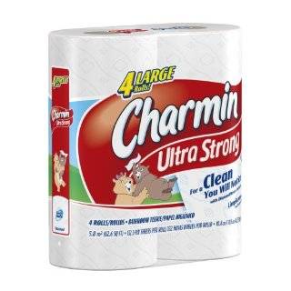  Charmin Ultra Strong Toilet Paper 4 Double Rolls, (Pack of 