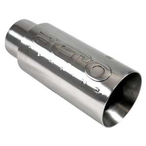   Out x 9 OAL Aero Exhaust Tip, Double Wall, Straight Cut Automotive