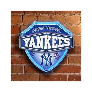  NEW YORK YANKEES Team Logo Dual Lit NEON SHIELD WALL or 