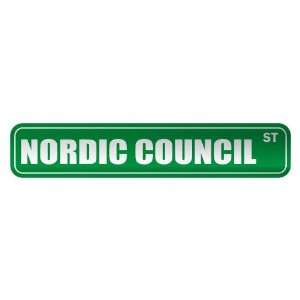   NORDIC COUNCIL ST  STREET SIGN COUNTRY