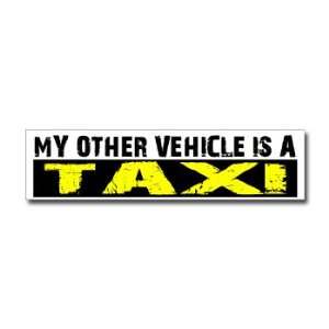  Other Vehicle is TAXI   Window Bumper Sticker Automotive