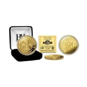  New Orleans Saints 24KT Gold Game Coin