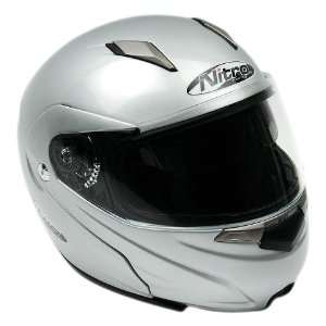  Nitro Silver Large Modular Helmet Automotive