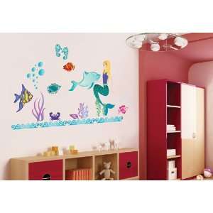  Art Appliques   Mermaid Wall Decals Baby
