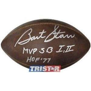   Bart Starr Autographed Football   Duke   Autographed Footballs Sports