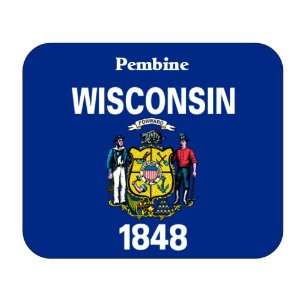    US State Flag   Pembine, Wisconsin (WI) Mouse Pad 