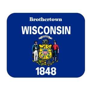   US State Flag   Brothertown, Wisconsin (WI) Mouse Pad 