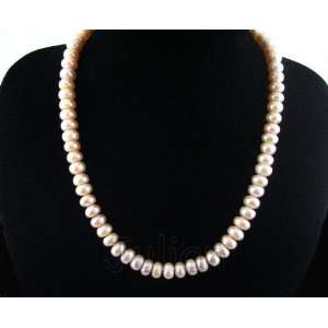    19 9mm Pink Freshwater Pearl Necklace J017